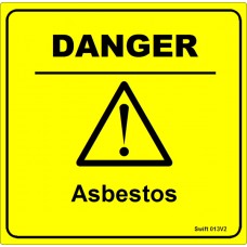 100 Swift 013V2 DANGER Asbestos Labels