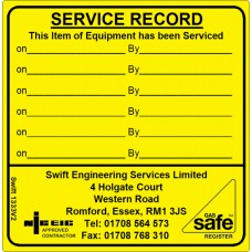 100 Swift 1333V2N Equipment Service Record