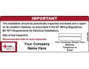 Periodic Test Labels