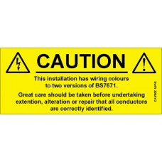 100 Swift 300AV3 Caution Harmonised Cables Labels