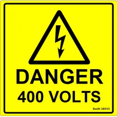 100 Swift 380V2 Danger 400 Volts Labels