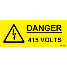 100 Swift 385V3 Danger 415 Volts Labels