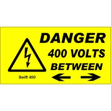 207 Swift 400 Danger 400 Volts Between Labels