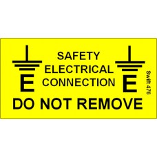 207 Swift 476 Double Earth Safety Connection Labels