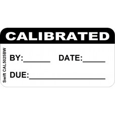 250 Swift CAL5025BW Calibrated Labels