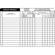 25 Swift CD1510P (25) Personalised Circuit Details Label