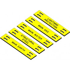 Swift ECT6512BY Engraved External Cable and Pipe Labels