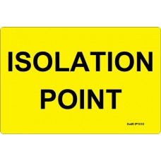 100 Swift IP1510 ISOLATION POINT Label