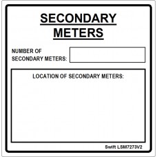 100 Swift LSM7273V2 Secondary Meters Labels