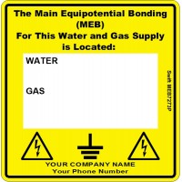 100 Swift MEB7273P Main Equipotential Bond Label MEB Personalise