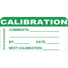 250 Swift NCA5025GW Calibration Labels