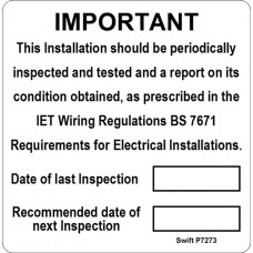 100 Swift P7273 Periodic Test Labels