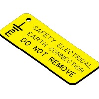 Swift SEC6525E Engraved Safety Electrical Connection Do Not..