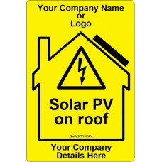 100 Swift SPV1015Y Solar PV on roof label