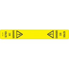 102 Swift T360 DANGER 110 VOLTS Cable Wrap Label