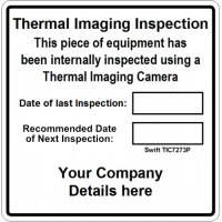 100 Swift TIC7273P Personalised Thermal Imaging Inspection Label