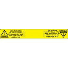 102 Swift TLDC18025 Live DC Cables Do not disconnect DC plugs